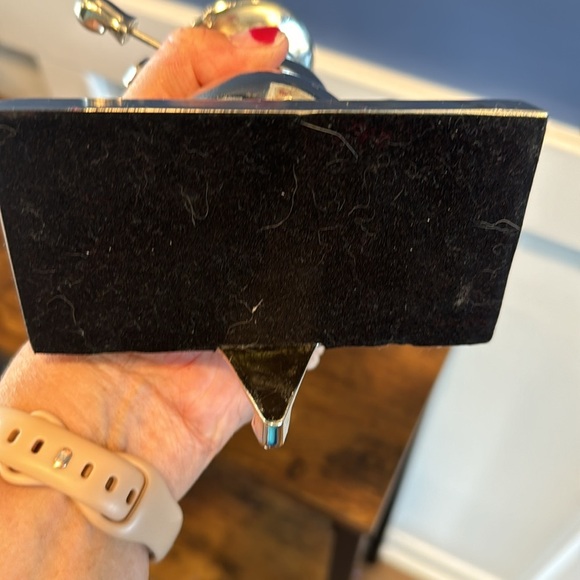 METAL SNOWMAN HOLDING CHRISTMAS TREE CHRISTMAS STOCKING HOLDER - - Picture 5 of 5